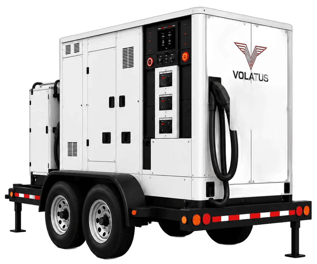 Volatus Vector towable mobile DC fast-charging trailer